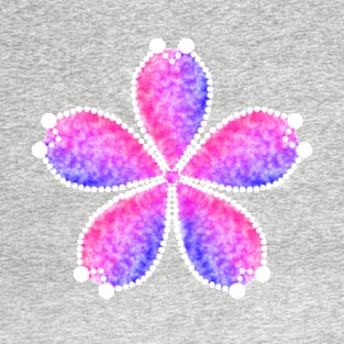 Pink/Blue Flower T-Shirt